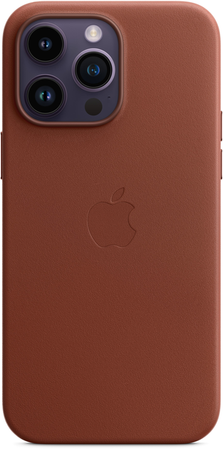 Etui Apple MagSafe Leather Case do Apple iPhone 14 Pro Max Umber (MPPQ3) - obraz 1