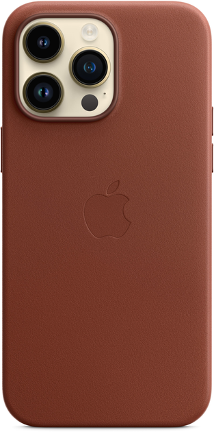 Etui Apple MagSafe Leather Case do Apple iPhone 14 Pro Max Umber (MPPQ3) - obraz 2