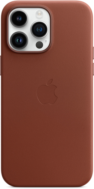 Etui Apple MagSafe Leather Case do Apple iPhone 14 Pro Max Umber (MPPQ3) - obraz 3