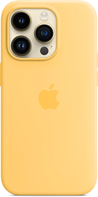 Etui Apple MagSafe Silicone Case do Apple iPhone 14 Pro Sunglow (MPTM3) - obraz 4