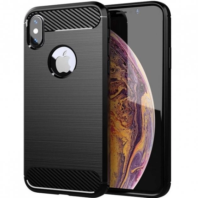 Протиударний чохол Fashion Case Urban для Apple iPhone X / XS Чорний - Фото 1 Протиударний чохол Fashion Case Urban для Apple iPhone X / XS Чорний - зображення 1