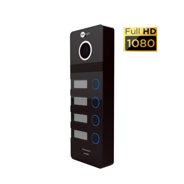Вызывная панель на 4 абонента NeoLight MEGA/4 FHD Graphite - изображение 2
