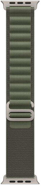 Smartwatch Apple Watch Ultra GPS + Cellular 49mm Titanium Case with Green Alpine Loop - Large (MQFP3) - obraz 5