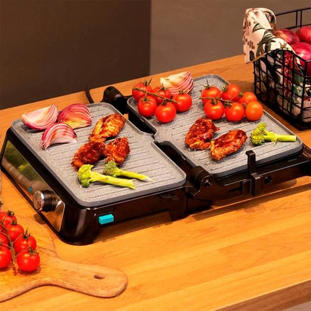 Гриль CECOTEC Rock'nGrill 1500 Take&Clean Stone CCTC-02994 - зображення 3