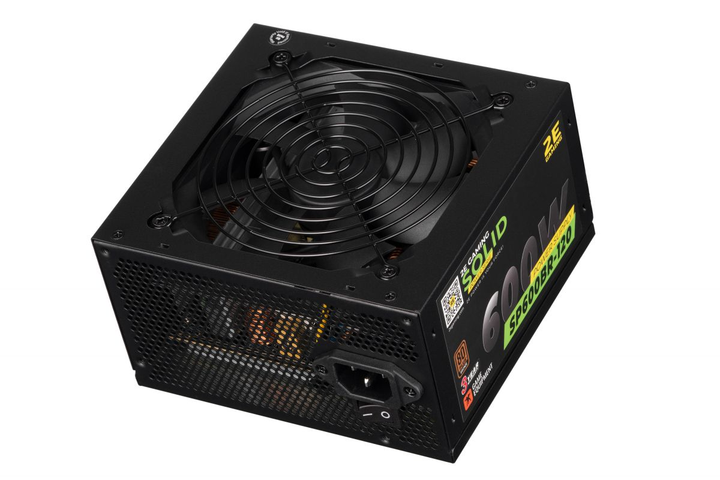 Блок живлення 2E GAMING SOLID POWER (600W), >85%, 80+ Bronze, 120mm, 1xMB 24pin(20+4), 1xCPU 8pin(4+4), 3xMolex, 6xSATA, 4xPCIe 8pin(6+2) - изображение 5