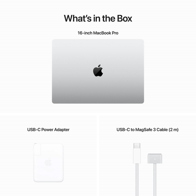 Ноутбук Apple MacBook Pro 16" M2 Pro 1TB 2023 (MNWD3ZE/A) Silver - зображення 6