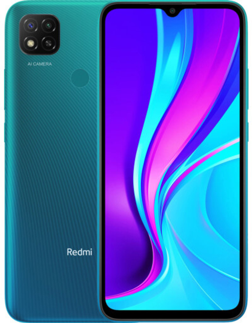 Мобільний телефон Xiaomi Redmi 9C 3/64GB NFC Aurora Green - зображення 1