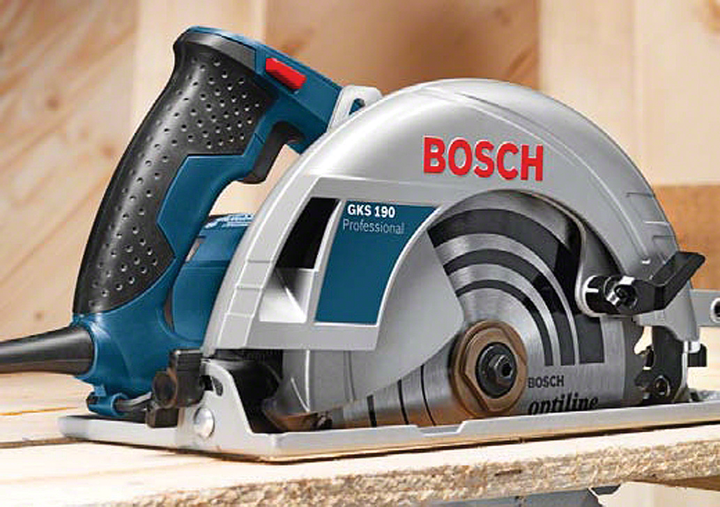 Piła tarczowa Bosch Professional GKS 190 1.4 kW 190/30 mm średnica tarczy 70 mm głębokość cięcia + tarcza OptilineWood 0601623000 (3165140469678) - obraz 4
