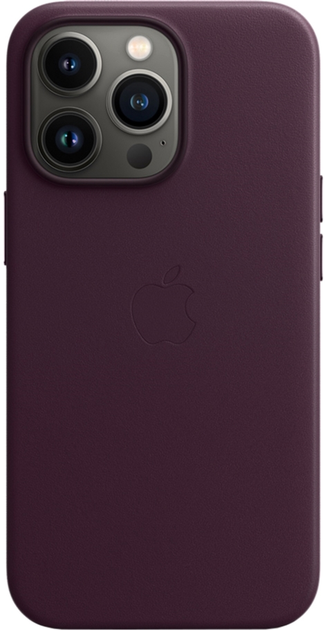 Etui Apple MagSafe Leather Case do Apple iPhone 13 Pro Dark Cherry (MM1A3) - obraz 1