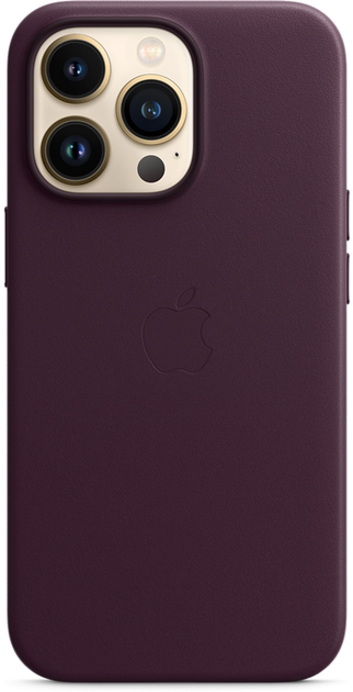 Etui Apple MagSafe Leather Case do Apple iPhone 13 Pro Dark Cherry (MM1A3) - obraz 3