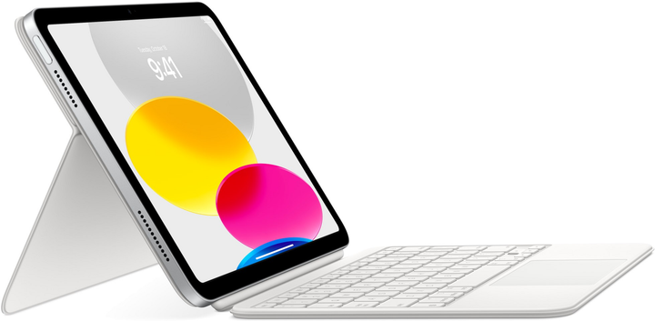 Обкладинка-клавіатура Apple Magic Keyboard Folio для Apple iPad (10rd gen) US English White (MQDP3LB/A) - зображення 2