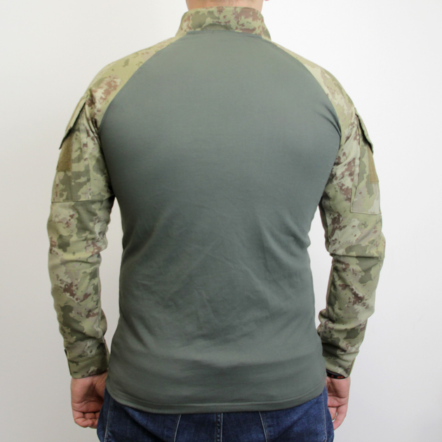 Боевая рубашка Убакс (размер 3XL) татическая футболка с длинным рукавом UBACS мужская армейская кофта с замком - изображение 2