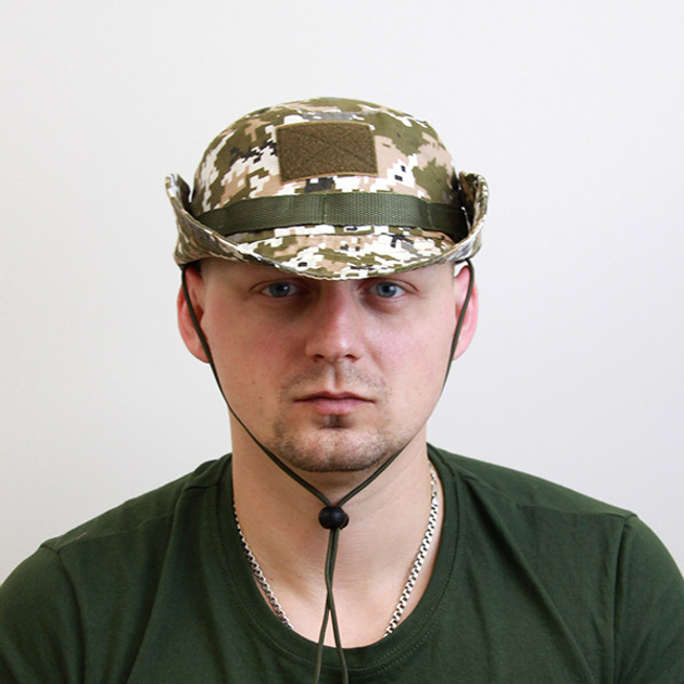 Панама тактическая піксель, военная шляпа пиксель - изображение 2