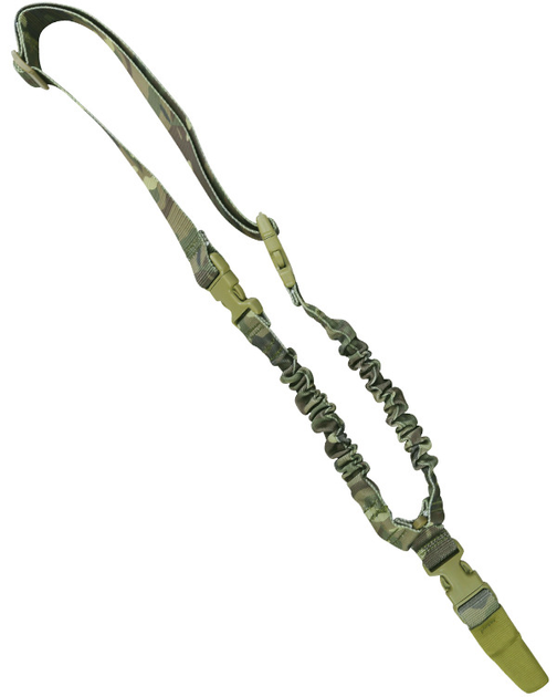 Ремінь для зброї/одноточковий KOMBAT UK Single Point Bungee Sling мультікам (OR.M_A7D3B59EC4EB) - зображення 1