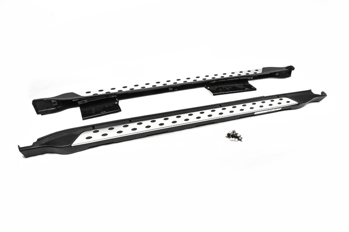 Боковые пороги OEM V2 (2 шт, алюм) для Subaru Outback 2009-2014 гг - изображение 2