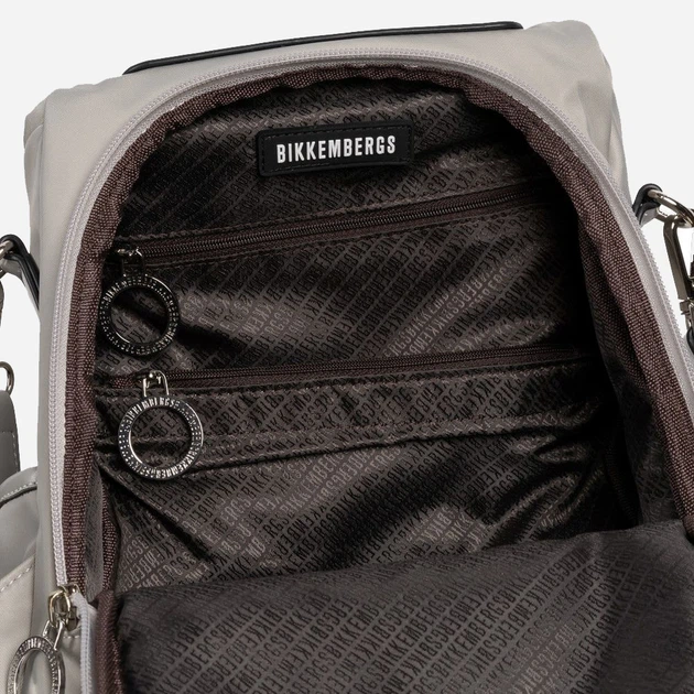 Plecak damski Bikkembergs Star BKZA00115T Szary (8052579045441) - obraz 3