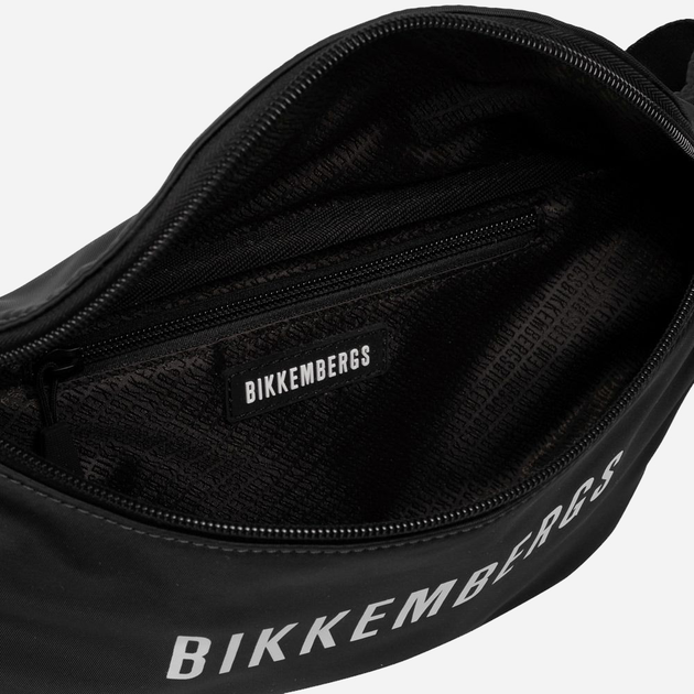 Сумка на пояс бананка чоловіча Bikkembergs Liam BKBO00024T Black (8052579028383) - зображення 3