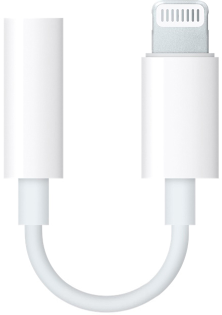 Адаптер Apple Lightning - 3.5 mm White (MMX62) - зображення 1