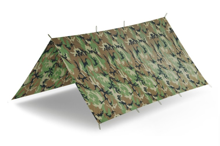 Тент тактичний Supertarp Helikon-Tex US Woodland - зображення 1