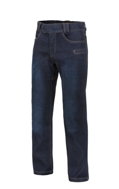 Джинсы мужские тактические (Приталенные) Greyman Tactical Jeans Slim - Denim Mid Helikon-Tex Denim Blue XL - изображение 1