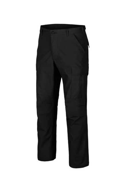 Штаны (Поликоттон Рипстоп) BDU Pants - Polycotton Ripstop Helikon-Tex Black XXXL Тактические мужские - изображение 1