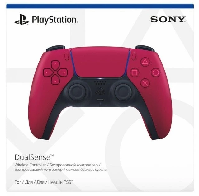 Комплект Геймпад Бездротовий Контролер Sony PlayStation (PS5) DualSense Cosmic Red + Зарядна станція Тримач для Геймпада Sony DualSense Charging Station - зображення 4