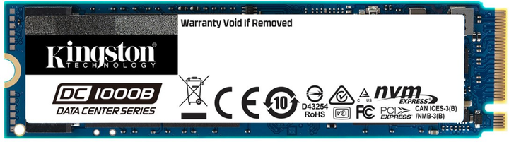 Kingston DC1000B 960GB NVMe M.2 2280 PCIe 3.0 x4 3D NAND TLC (SEDC1000BM8/960G) - зображення 1