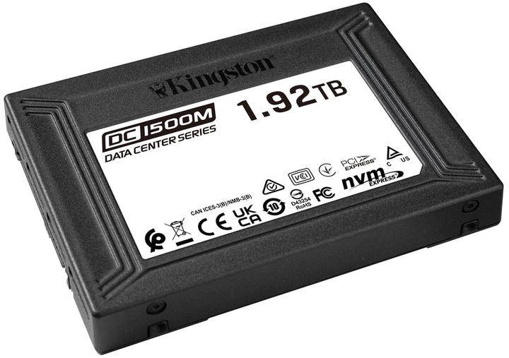 Dysk SSD Kingston DC1500M 1.92TB U.2 PCIe 3.0 x4 3D NAND (TLC) (SEDC1500M/1920G) - obraz 2