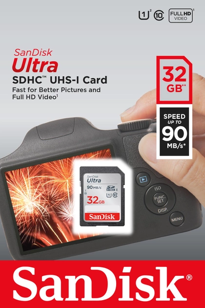 SanDisk Ultra SDHC 32GB Class 10 UHS-I (SDSDUNR-032G-GN3IN) - obraz 2