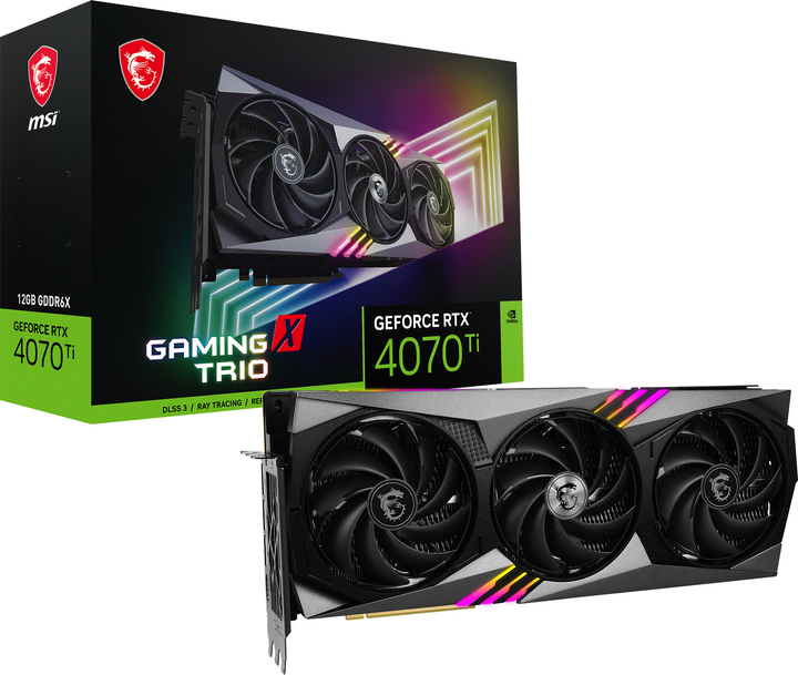 MSI PCI-Ex GeForce RTX 4070 Ti Gaming X Trio 12G 12GB GDDR6X (192bit) (2745/21000) (HDMI, 3 x DisplayPort) (RTX 4070 Ti GAMING X TRIO 12G) - obraz 11