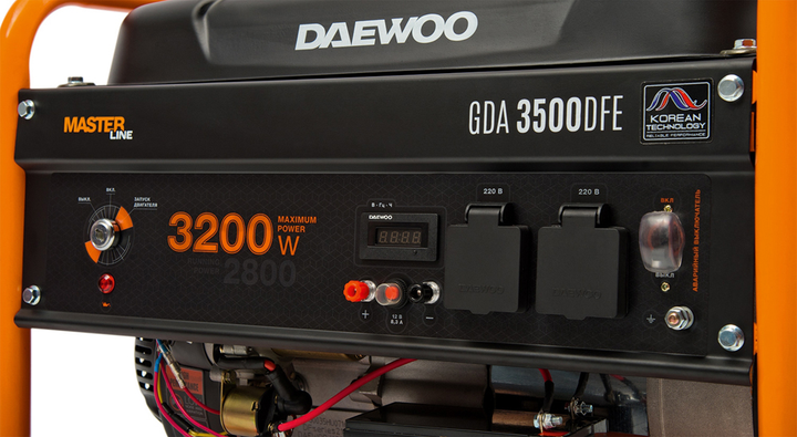 Генератор бензиновий Daewoo GDA 3500DFE - зображення 2