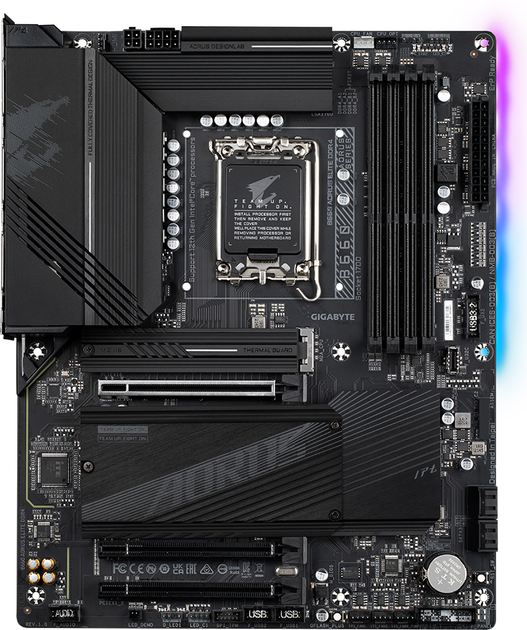 Płyta główna Gigabyte B660 Aorus Elite DDR4 (s1700, Intel B660, PCI-Ex16) - obraz 1