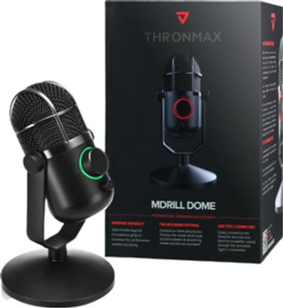 Мікрофон Thronmax Mdrill Dome Plus Jet Black 96 кГц (M3P-TM01) - зображення 3