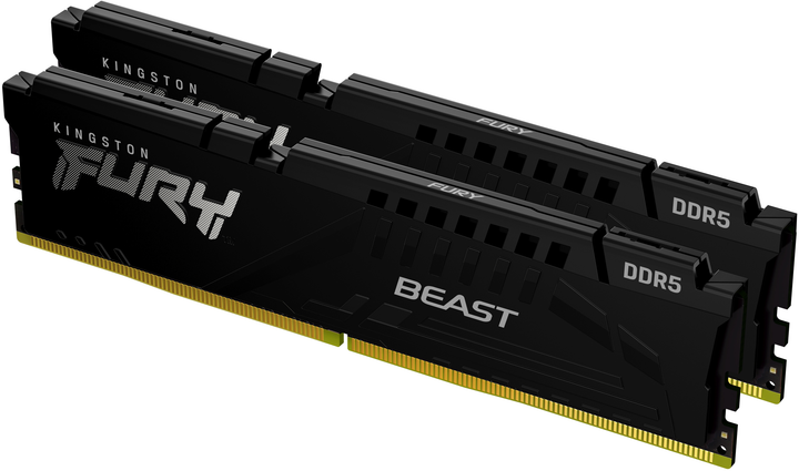 RAM Kingston Fury DDR5-5200 65536MB PC5-41600 (zestaw 2x32768) Beast AM5 2Rx8 czarny (KF552C36BBEK2-64) - obraz 1