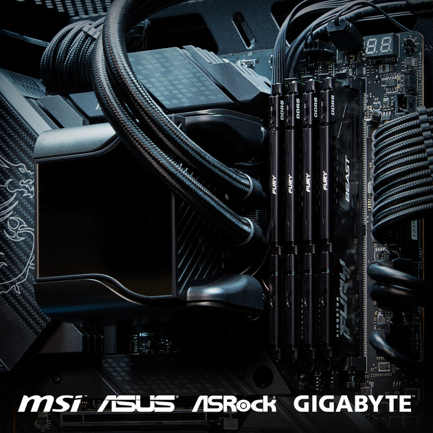 Оперативна пам'ять Kingston Fury DDR5-5200 65536MB PC5-41600 (Kit of 2x32768) Beast AM5 2Rx8 Black (KF552C36BBEK2-64) - зображення 10