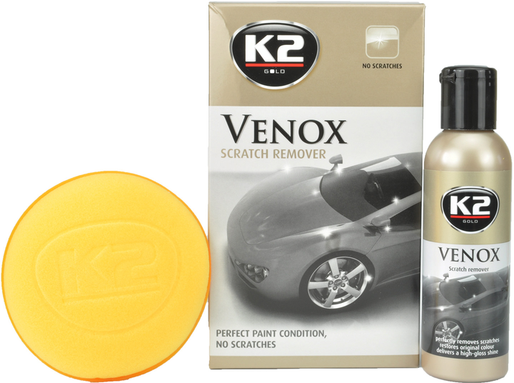 Lakier do ciała K2 G0501 z gąbką VENOX mleczny 180 ml (K20205) - obraz 1