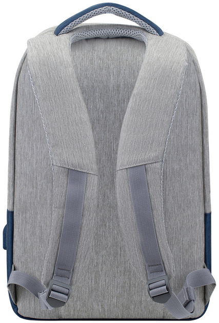 Рюкзак для ноутбука RIVACASE 7562 15.6" Grey/Dark Blue (7562 (Grey/Dark Blue)) - зображення 4