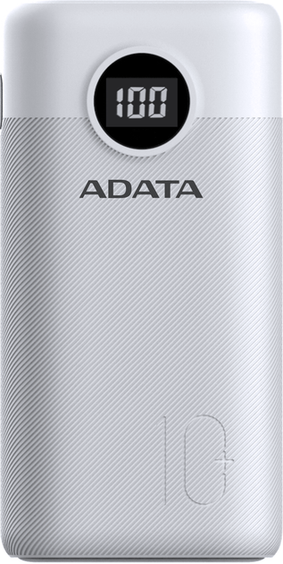 Powerbank Adata P10000QCD 10000 mAh QC/PD White (AP10000QCD-DGT-CWH) - obraz 1