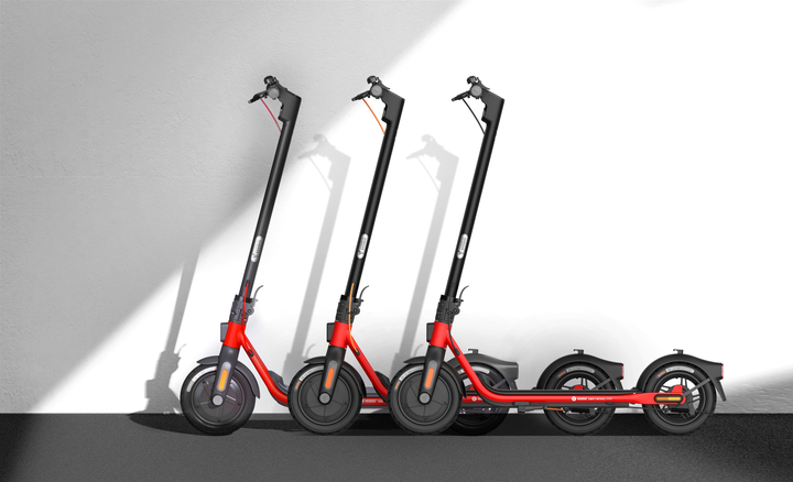 Hulajnoga elektryczna Segway Ninebot D38E Czarno-czerwona (AA.00.0012.06) - obraz 9