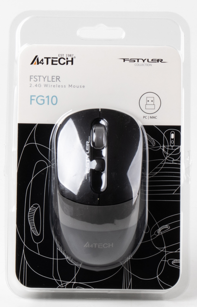 Mysz A4Tech FG10 Wireless Grey (4711421942393) - obraz 6
