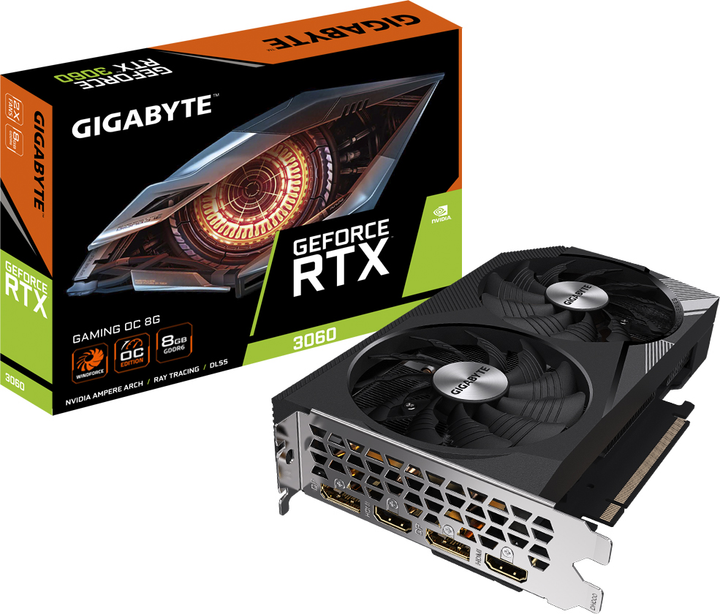 Karta graficzna Gigabyte PCI-Ex GeForce RTX 3060 Gaming OC 8G 8GB GDDR6 (128bit) (1807/15000) (2 x HDMI, 2 x DisplayPort) (GV-N3060GAMING OC-8GD) - obraz 8
