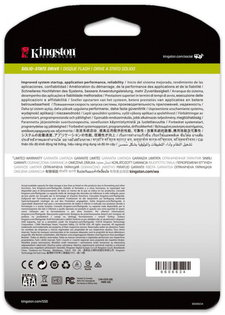 Dysk SSD Kingston DC500M 3.84TB 2.5" SATAIII 3D TLC (SEDC500M/3840G) - obraz 4