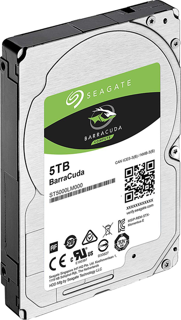 Dysk twardy Seagate BarraCuda HDD 5TB 5400rpm 128MB ST5000LM000 2.5 SATA III - obraz 3
