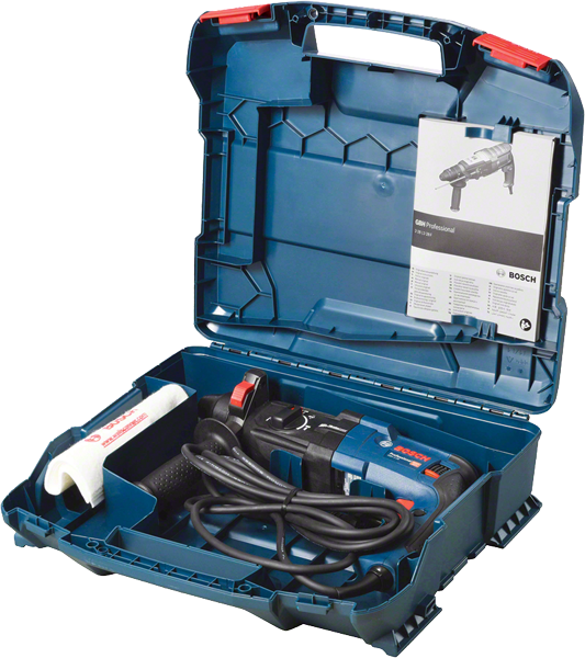 Перфоратор мережевий Bosch Professional GBH 2-28, 880 Вт, 3,2 Дж, 4000 уд.хв, Kickback + Vibration control, L-case (0611267500) - Фото 7 Перфоратор мережевий Bosch Professional GBH 2-28, 880 Вт, 3,2 Дж, 4000 уд.хв, Kickback + Vibration control, L-case (0611267500) - зображення 7