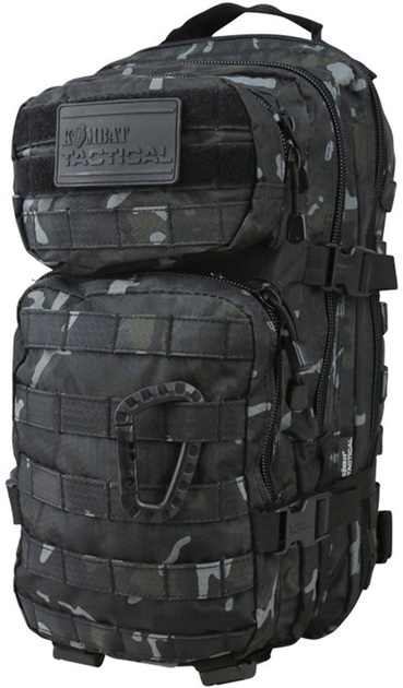 Рюкзак тактический KOMBAT UK Hex-Stop Small Molle Assault Pack Мультикам Черный 28 л (kb-hssmap-btpbl) - изображение 1