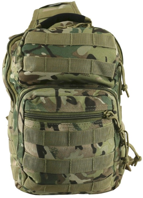 Рюкзак тактичний однолямковий KOMBAT UK Mini Molle Recon Shoulder Bag Мультікам 10 л (kb-mmrsb-btp) - зображення 2