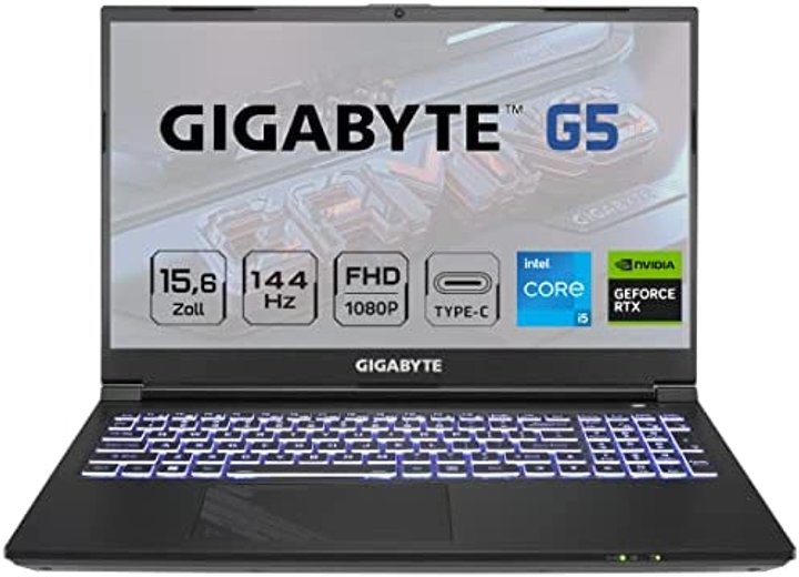 Ноутбук Gigabyte G5 MD, Intel Core i5-11400H, 6 ядер, 16 GB RAM, SSD ...