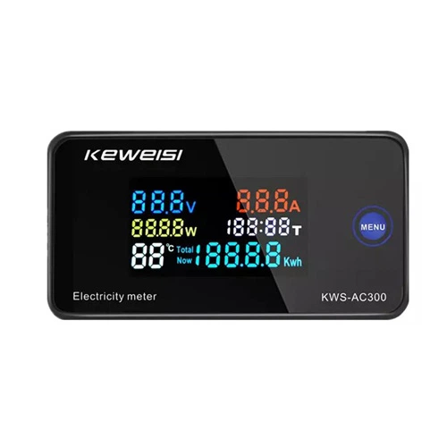Универсальный цифровой вольтметр-амперметр KWS-AC300 для измерений в диапазоне 50-300В и до 30кВт - Фото 9 Универсальный цифровой вольтметр-амперметр KWS-AC300 для измерений в диапазоне 50-300В и до 30кВт - изображение 9