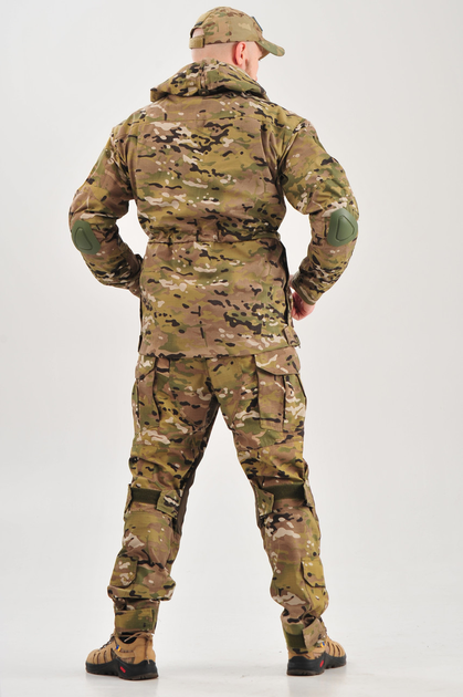 Військова тактична куртка мультикам камуфляж з налокітниками Multicam Україна кітель горка 48 - зображення 2