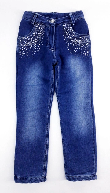 Зимові джинси дитячі Sani 12579 110см(р) т.синій
